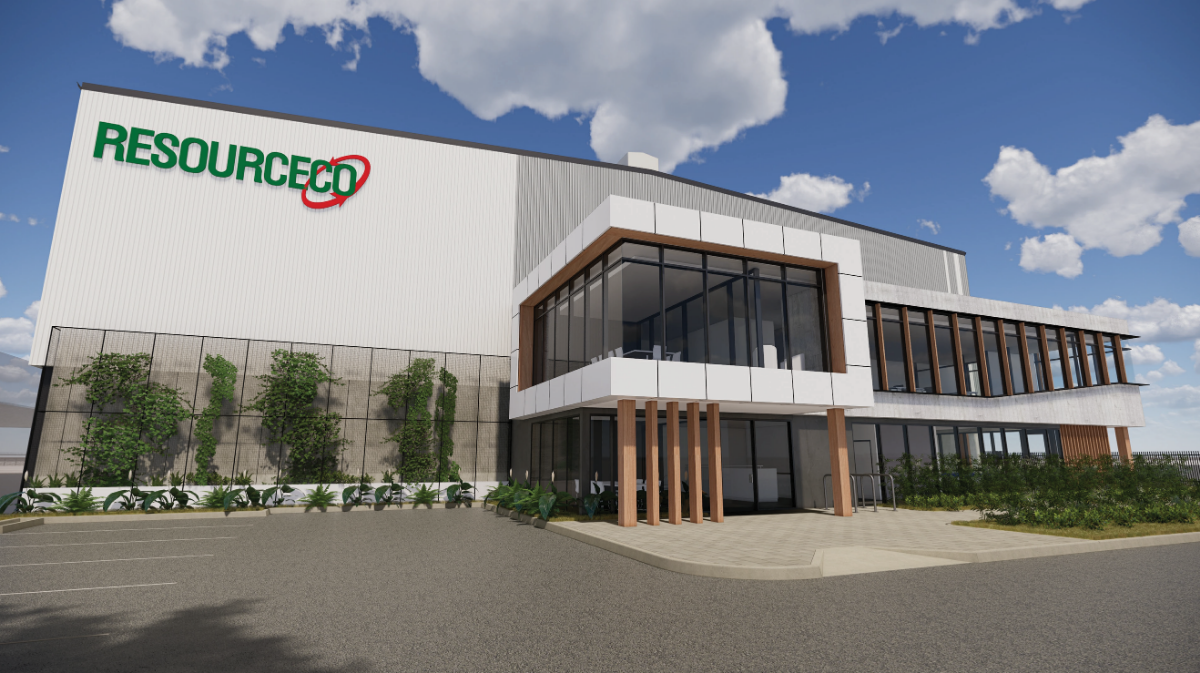 Render of the new Brisbane RRF for ResourceCo
